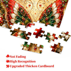 Weihnachts-Schmetterlings-Herz-Puzzle, 1000 Teile