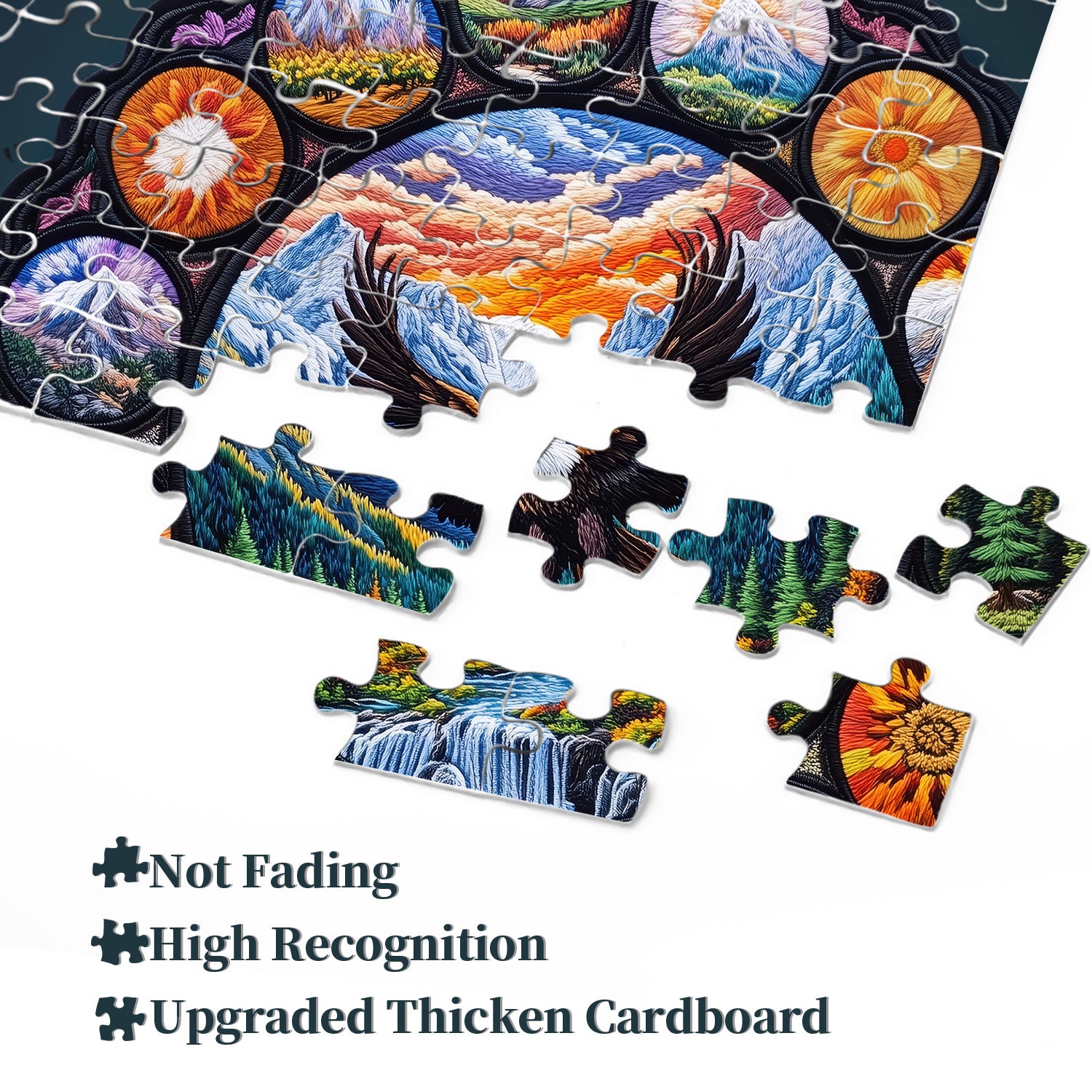 Mandala Eagle Soars Jigsaw Puzzle 1000 Pieces