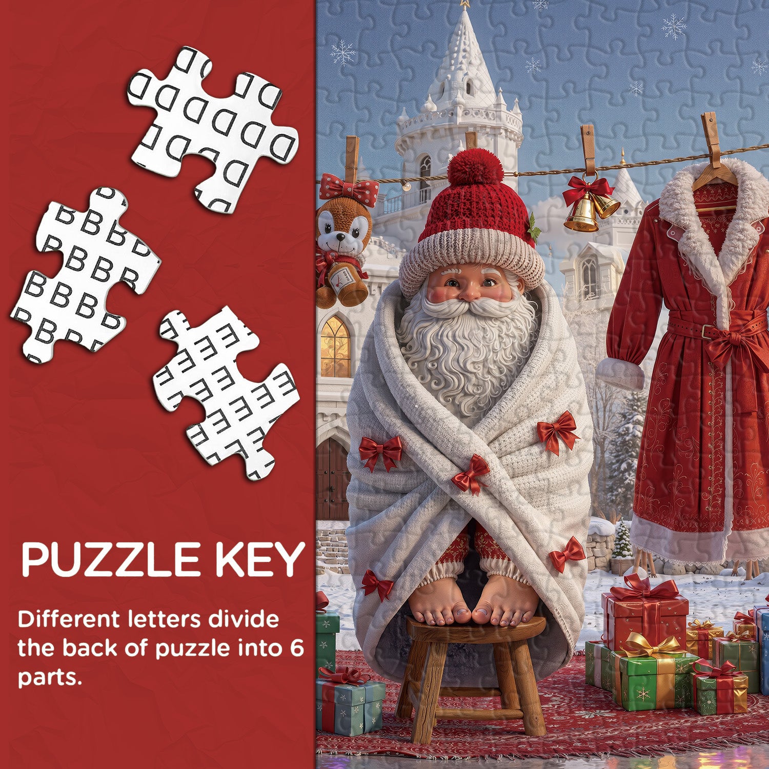 Christmas Castle Celebration Jigsaw Puzzle 1000 Pieces