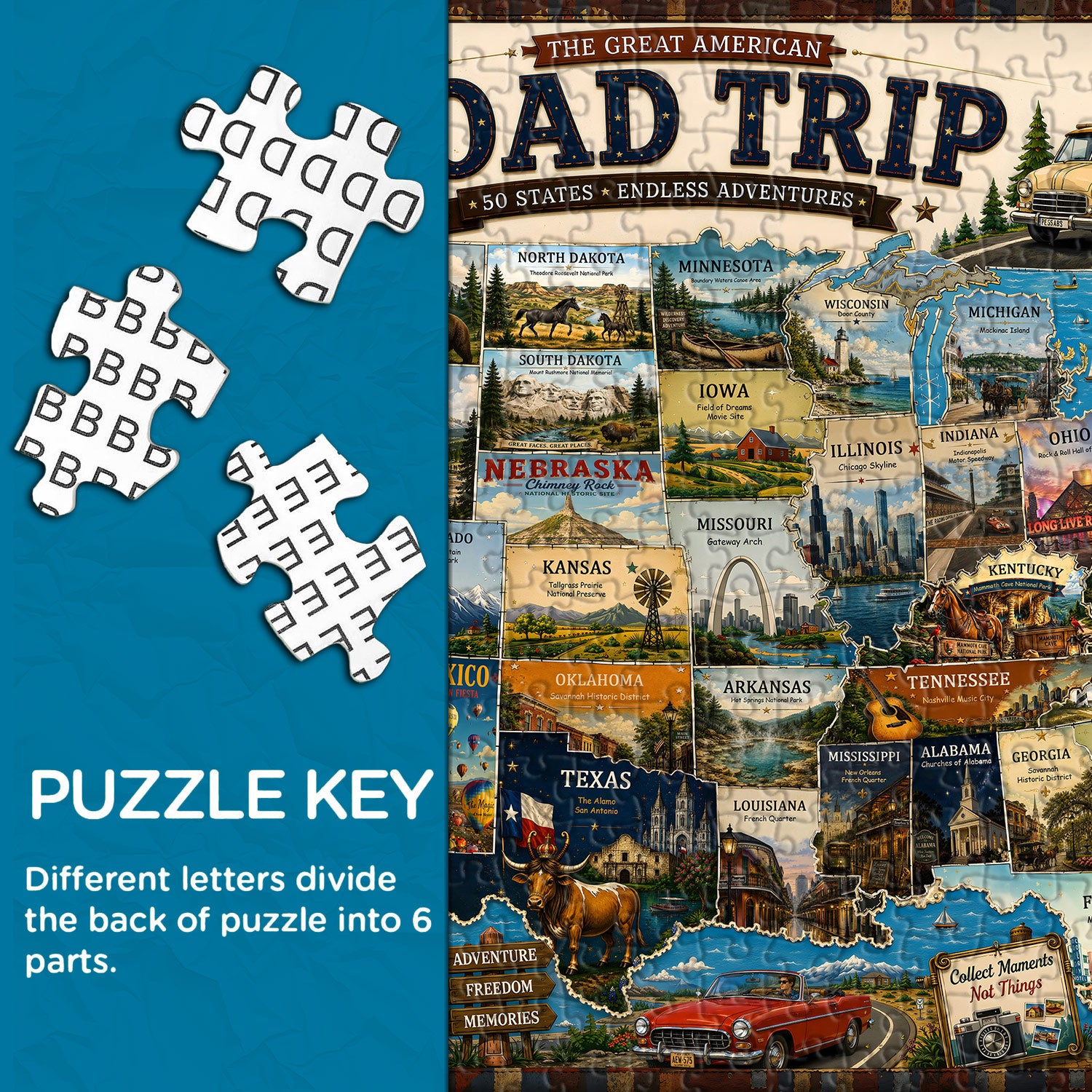 American Road Trip Puzzle 1000 Teile