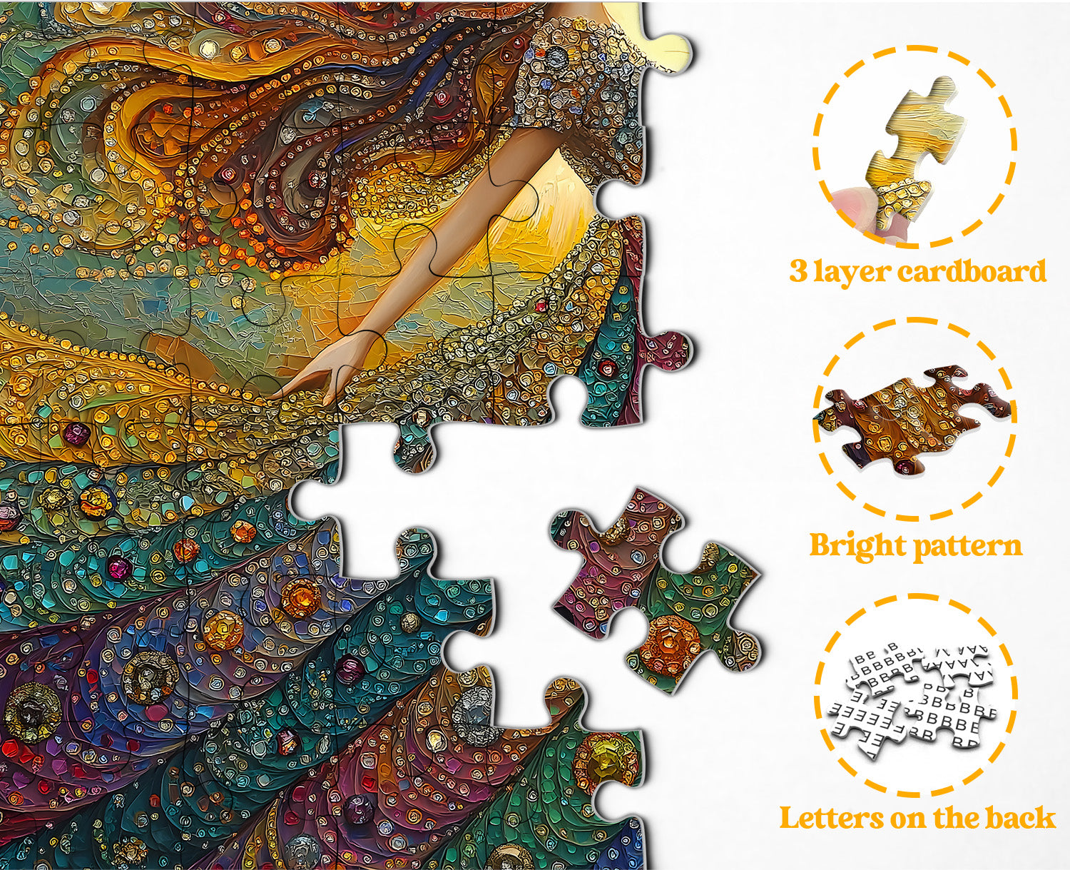 Gemstone Woman Jigsaw Puzzle 1000 Pieces