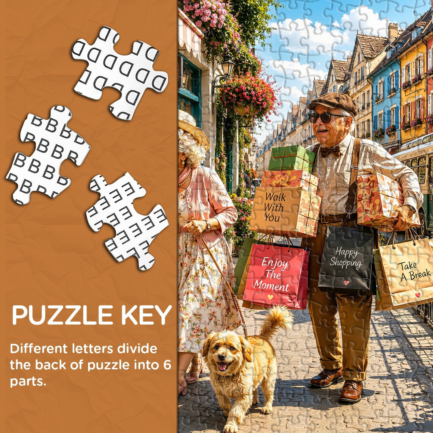 Weihnachtseinkaufstag-Puzzle 1000 Teile