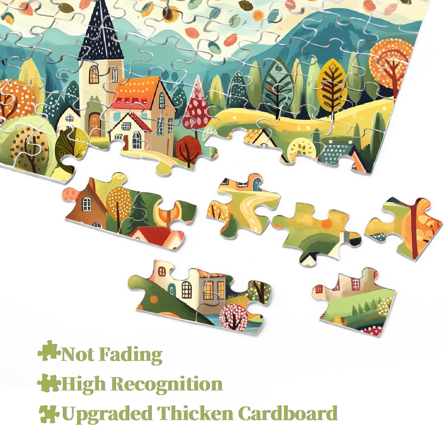 Colorful Autumn Valley Jigsaw Puzzle 1000 Pieces