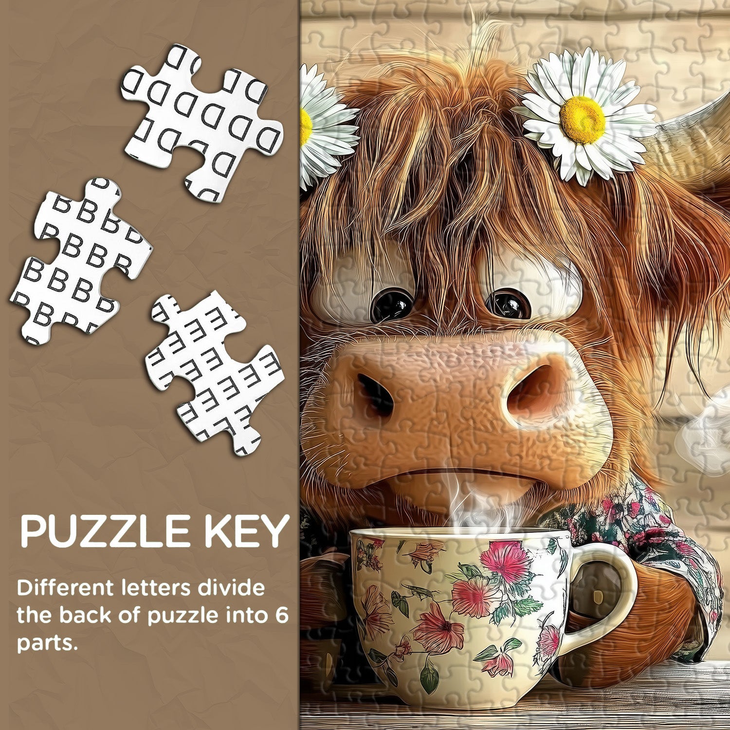 Cow's Coffee Time Puzzle 1000 Teile