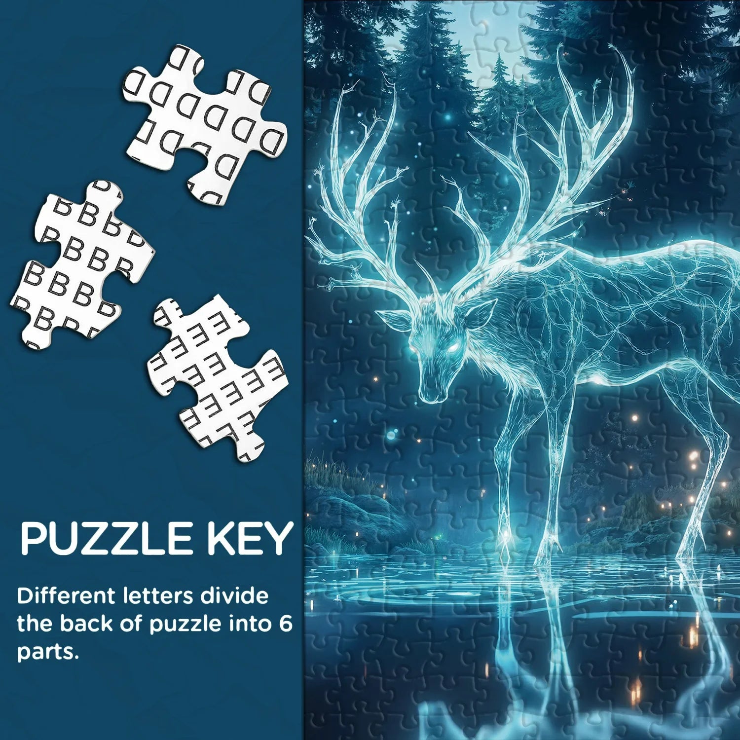 Mystic Deer Jigsaw Puzzle 1000 Pieces