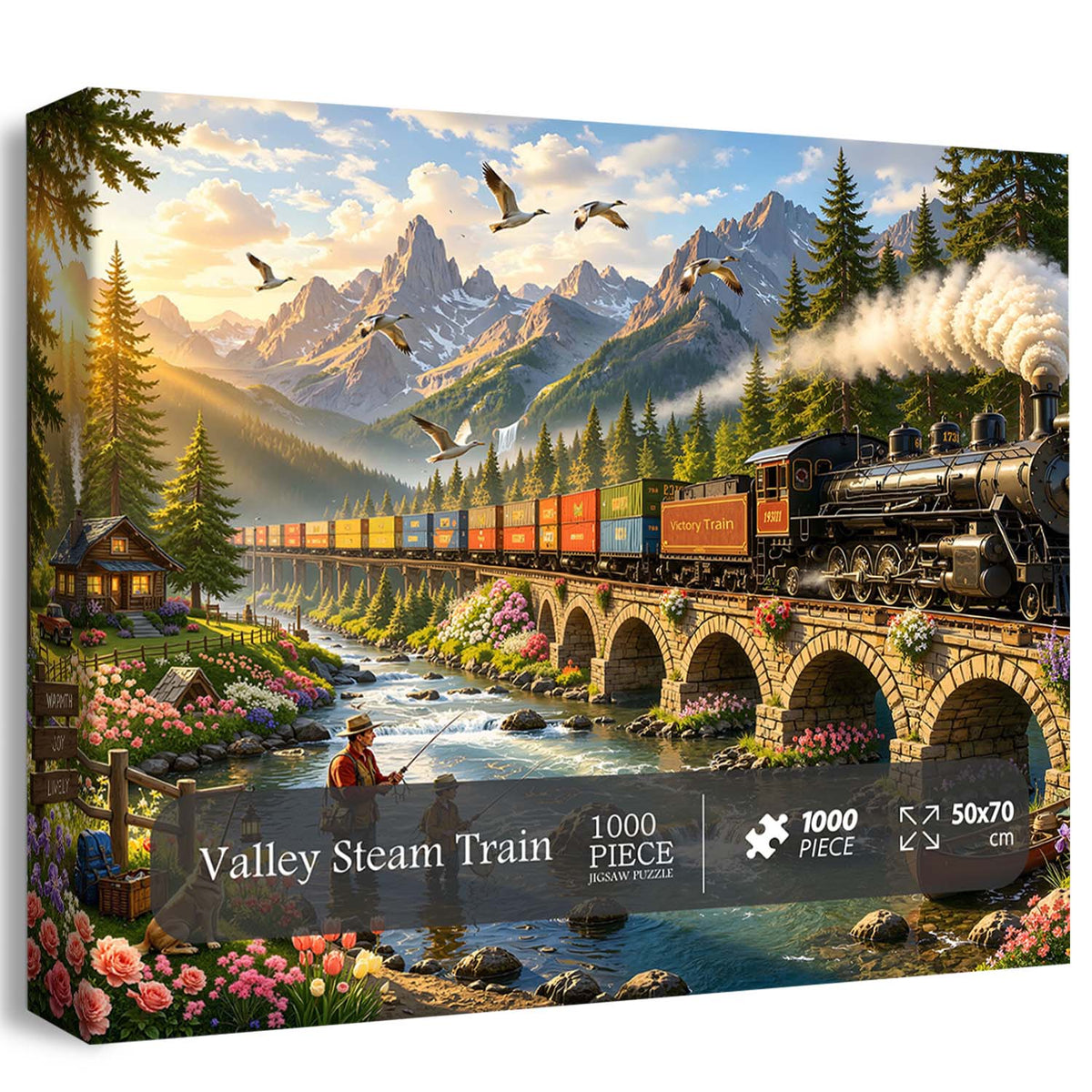 Valley Steam Train Puzzle 1000 Teile