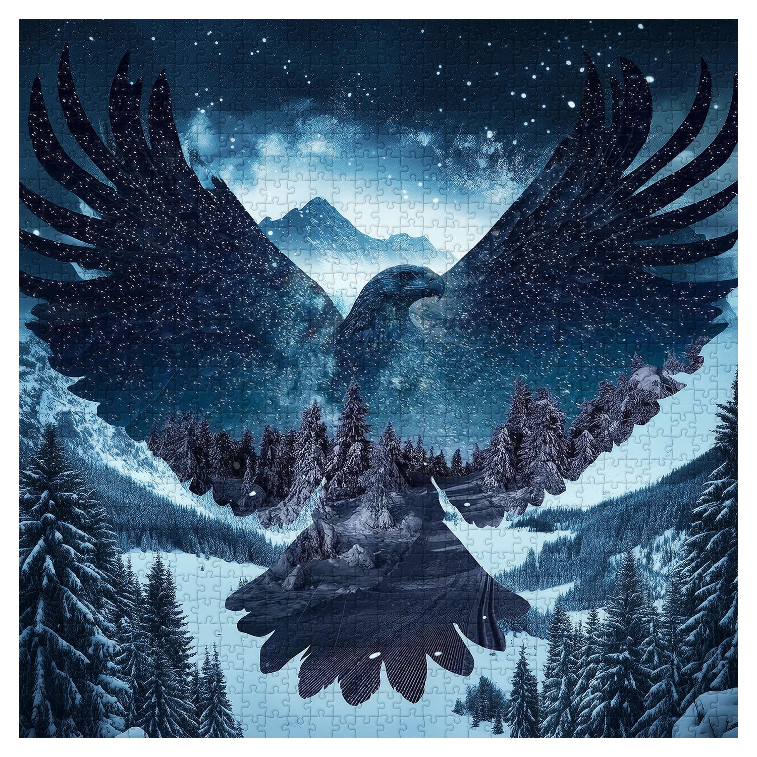 Frosty Summit Soar Jigsaw Puzzle 1000 Stücke