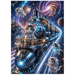 Kosmische Katze Puzzle 1000 Teile