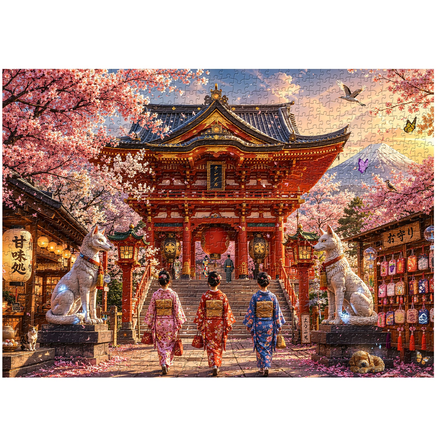 Japanisches Heiligtum-Puzzle 1000 Teile