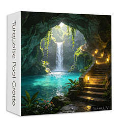 Türkisfarbenes Pool-Grotto-Puzzle, 1000 Teile