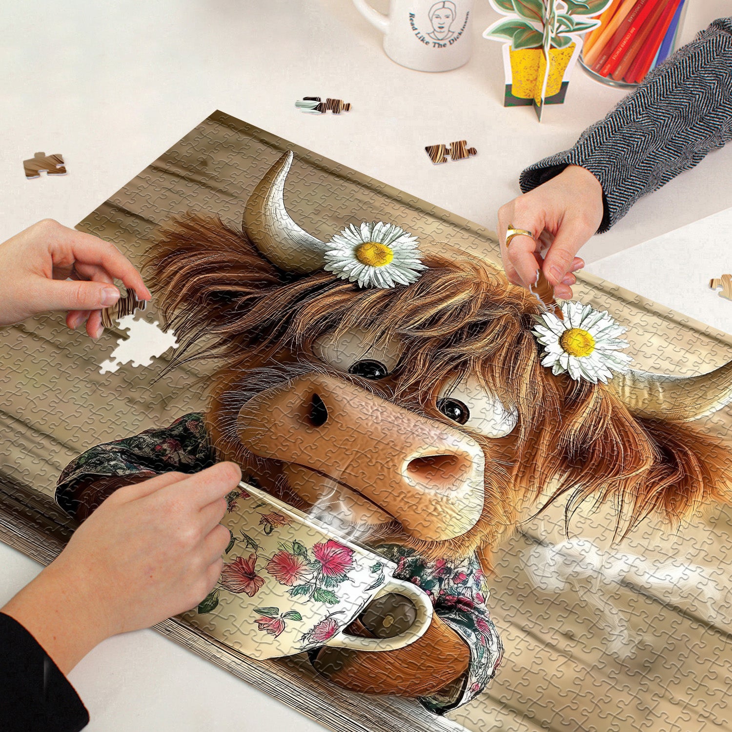 Cow's Coffee Time Puzzle 1000 Teile