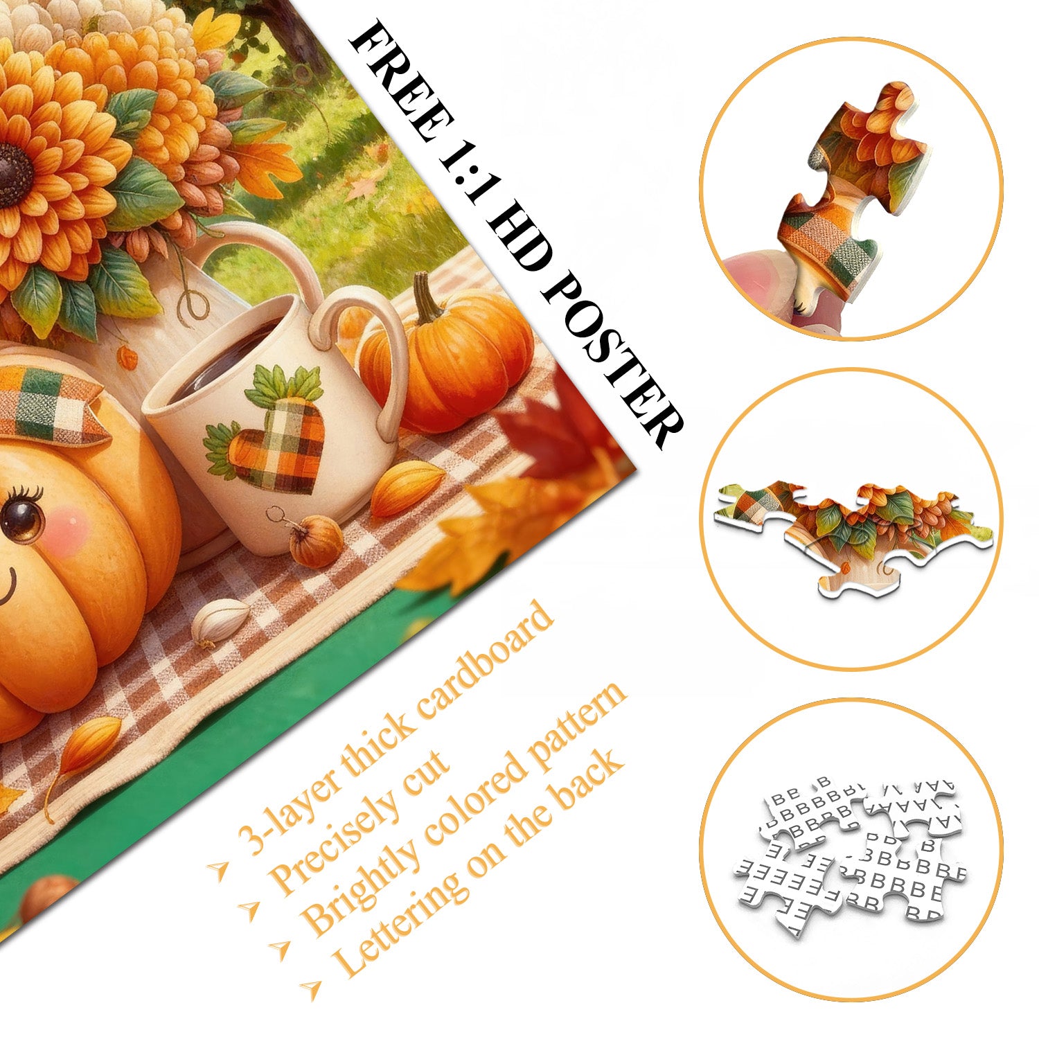 Fragrant Pumpkin Fun Jigsaw Puzzle 1000 Pieces