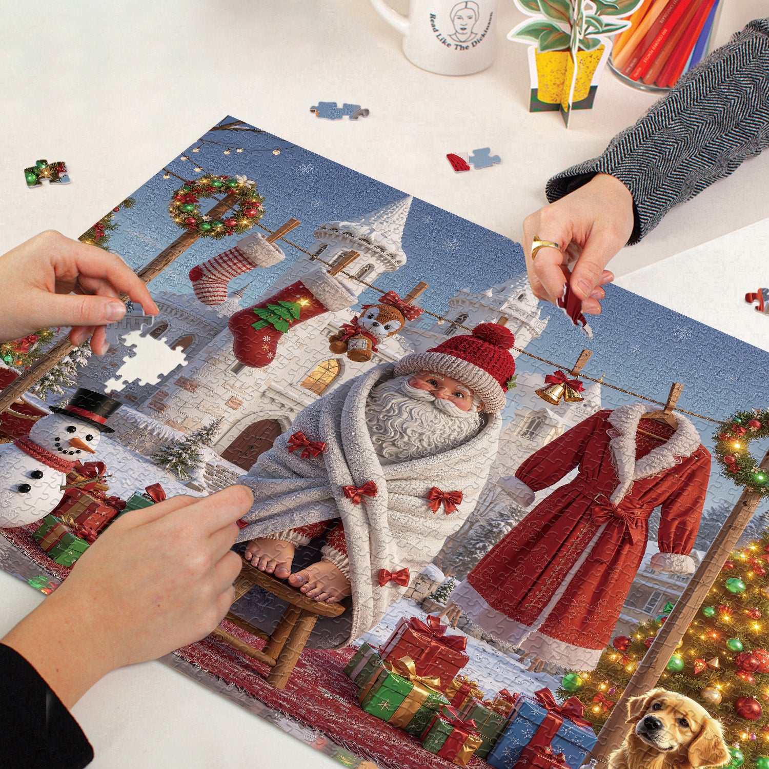 Christmas Castle Celebration Jigsaw Puzzle 1000 Pieces