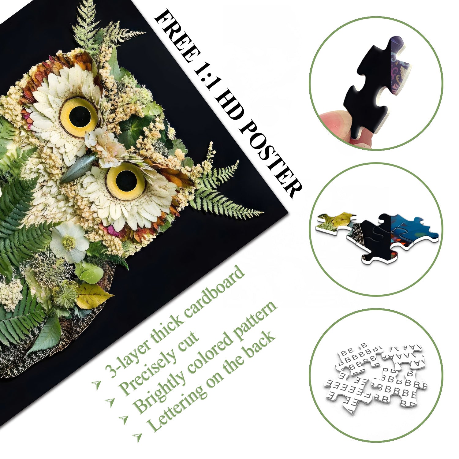 Das Laub-Eulen-Puzzle 1000 Teile