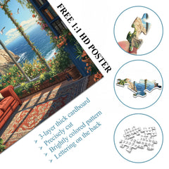 Seaside Reading Retreat Jigsaw Puzzle 1000 Pieces