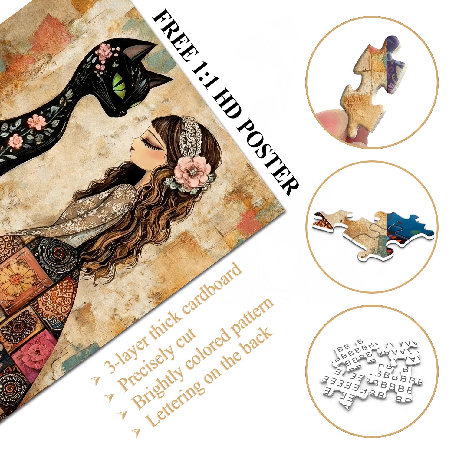 Artistic Boho Muse Jigsaw Puzzle 1000 Pieces