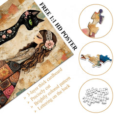 Artistic Boho Muse Jigsaw Puzzle 1000 Pieces
