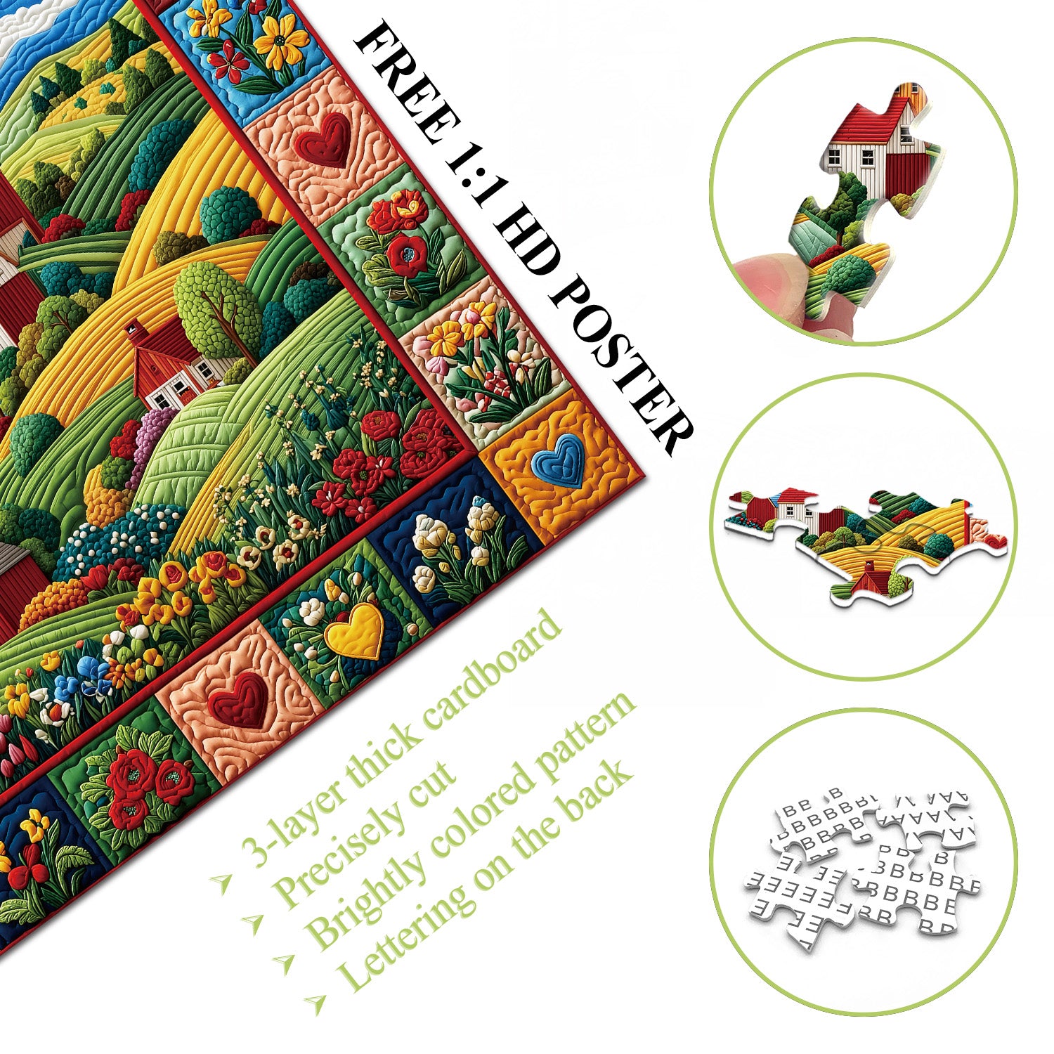 Quilted Homestead Puzzle 1000 Teile