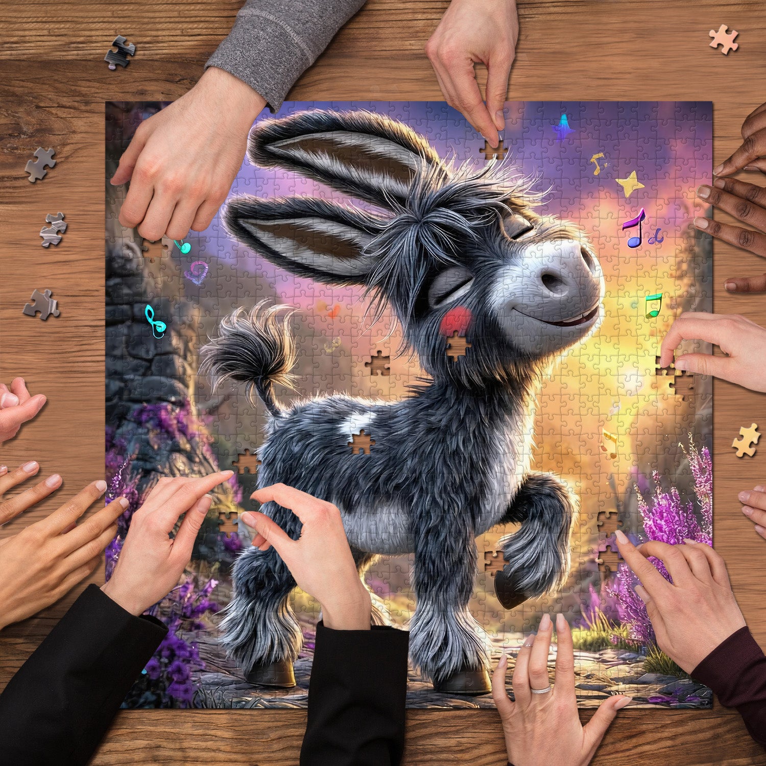 Joyful Melody Donkey Jigsaw Puzzle 1000 Pieces