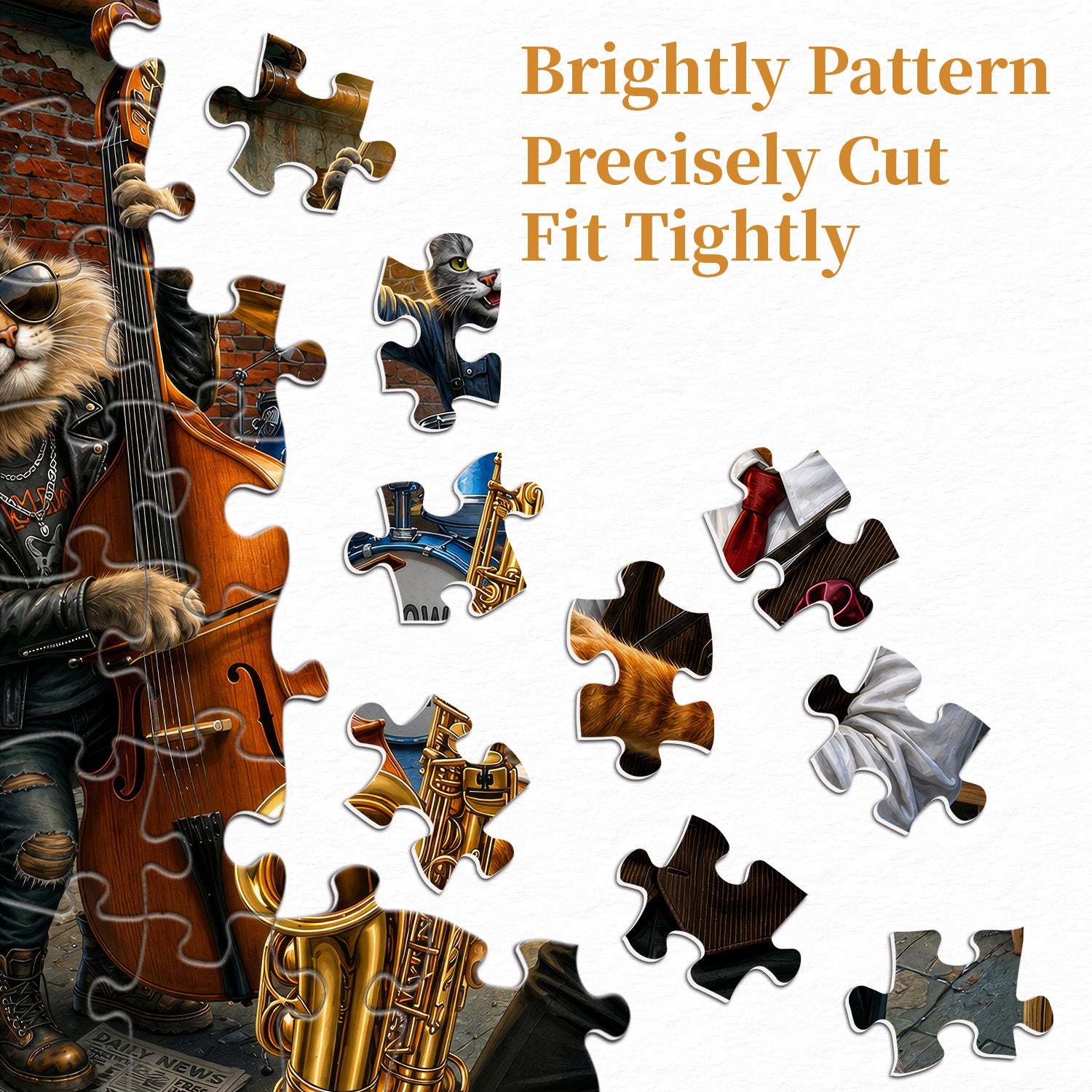 Street Jazz Cats Jigsaw Puzzle 1000 Pieces
