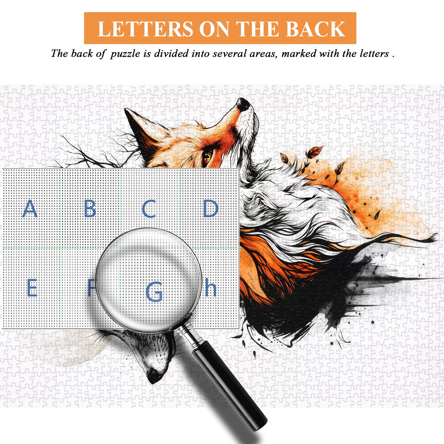 Wolf Fox Art Jigsaw Puzzle 1000 Pieces