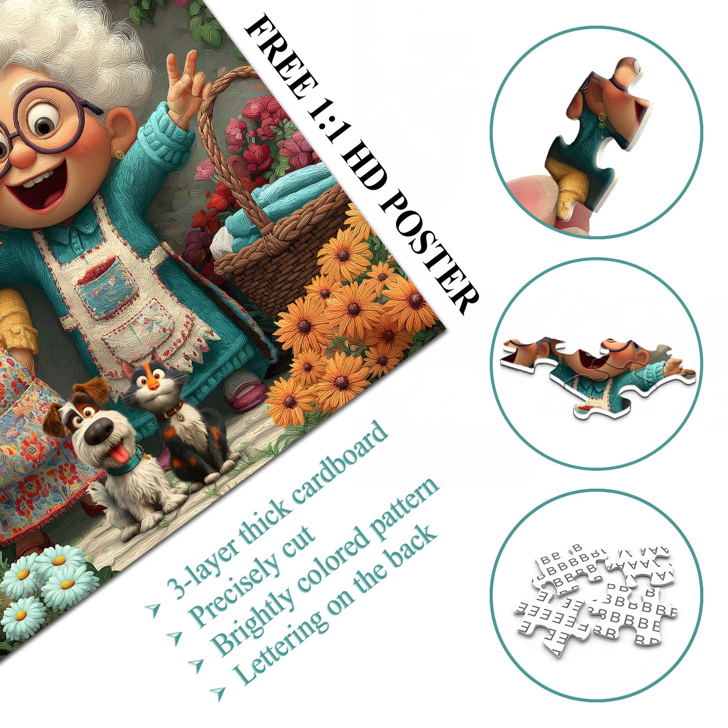 Joyful Grandma Duo Jigsaw Puzzle 1000 Pieces