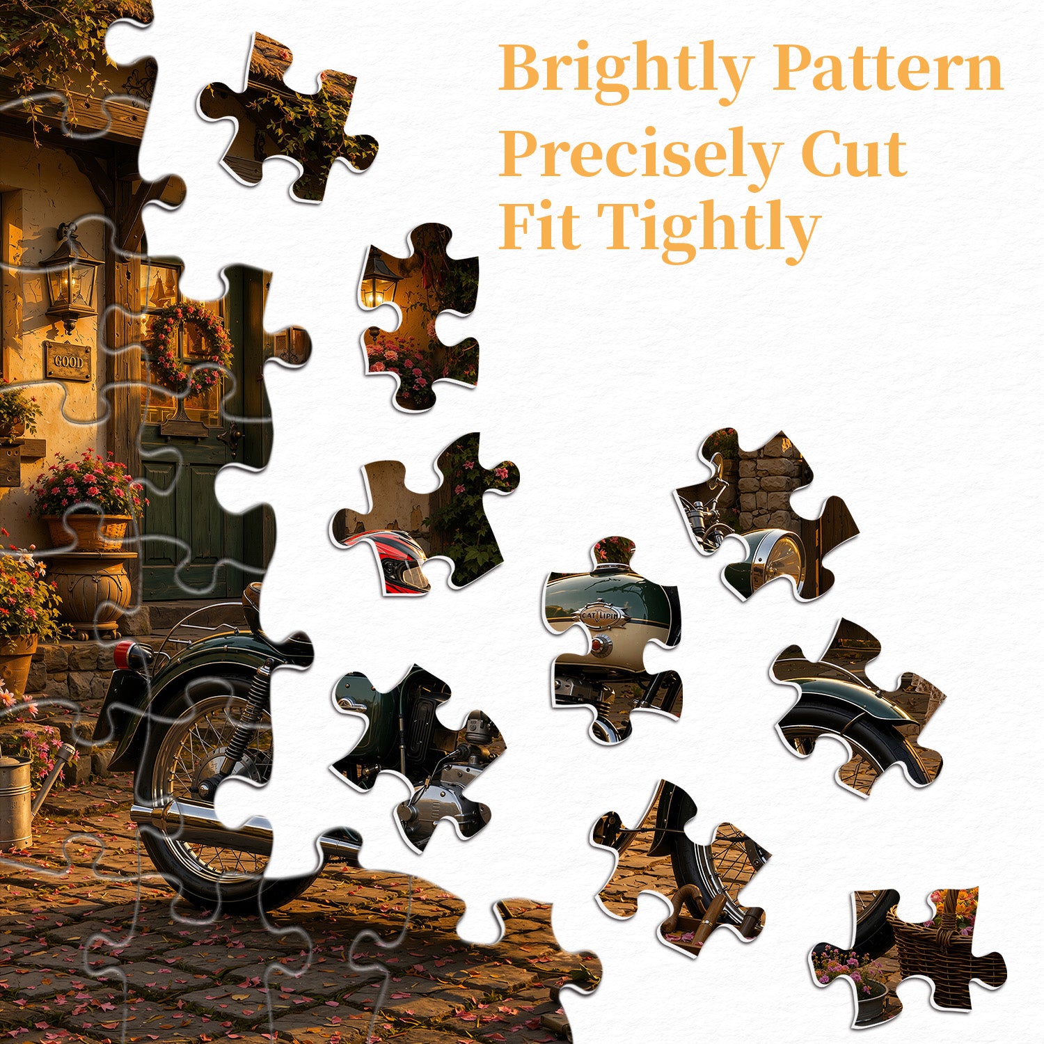 Sunset Cottage Moto Jigsaw Puzzle 1000 Pieces
