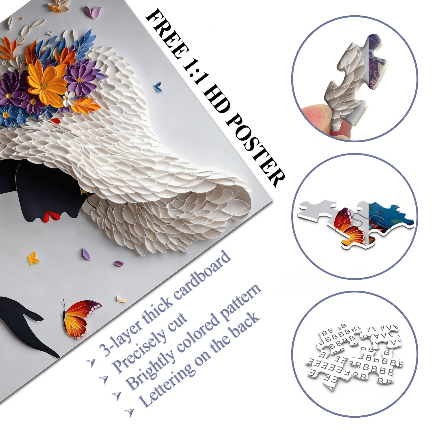 Schmetterlingsflüstern Puzzle 1000 Teile