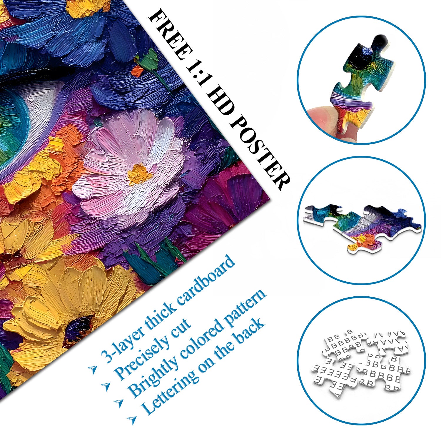 Blumenaugen-Puzzle 1000 Teile