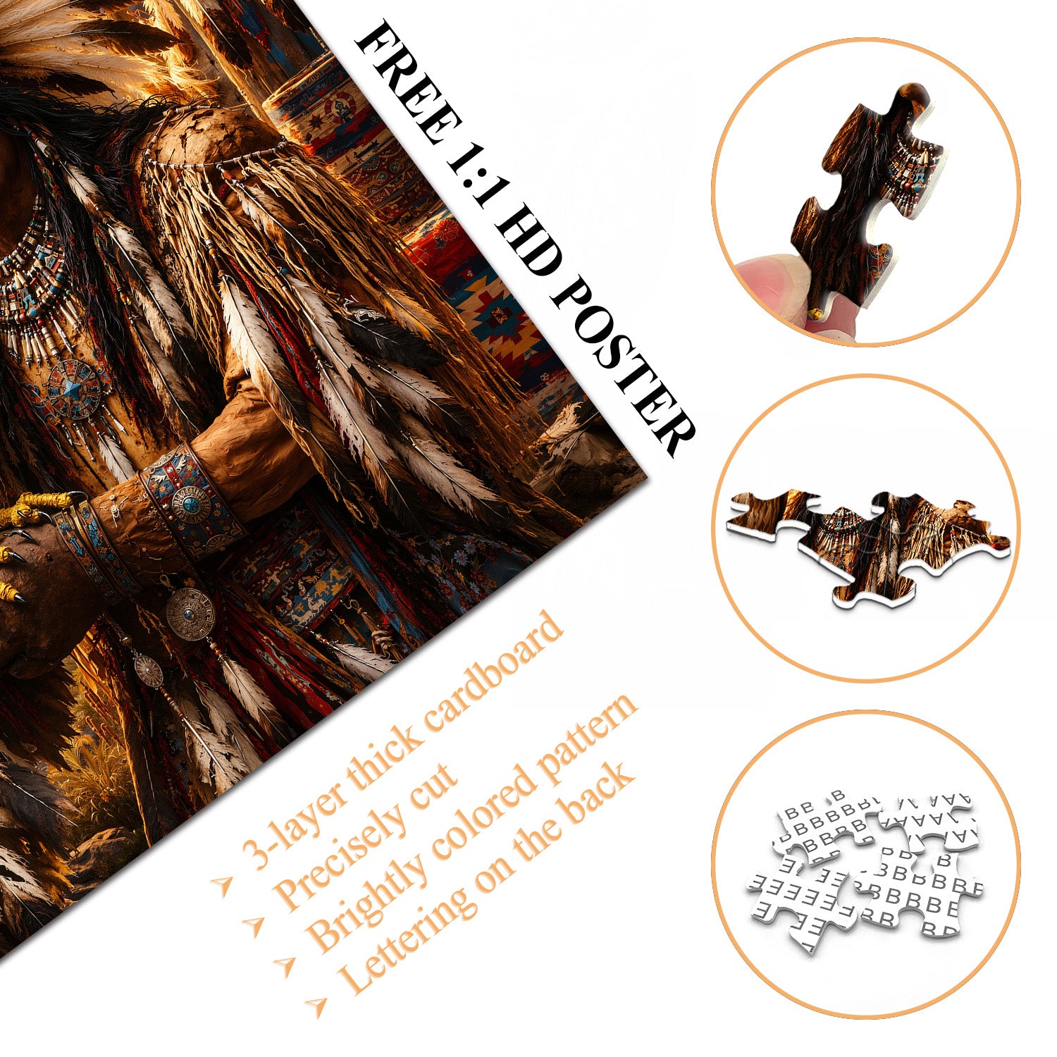 Tribal Spirit Eagle Puzzle 1000 Teile