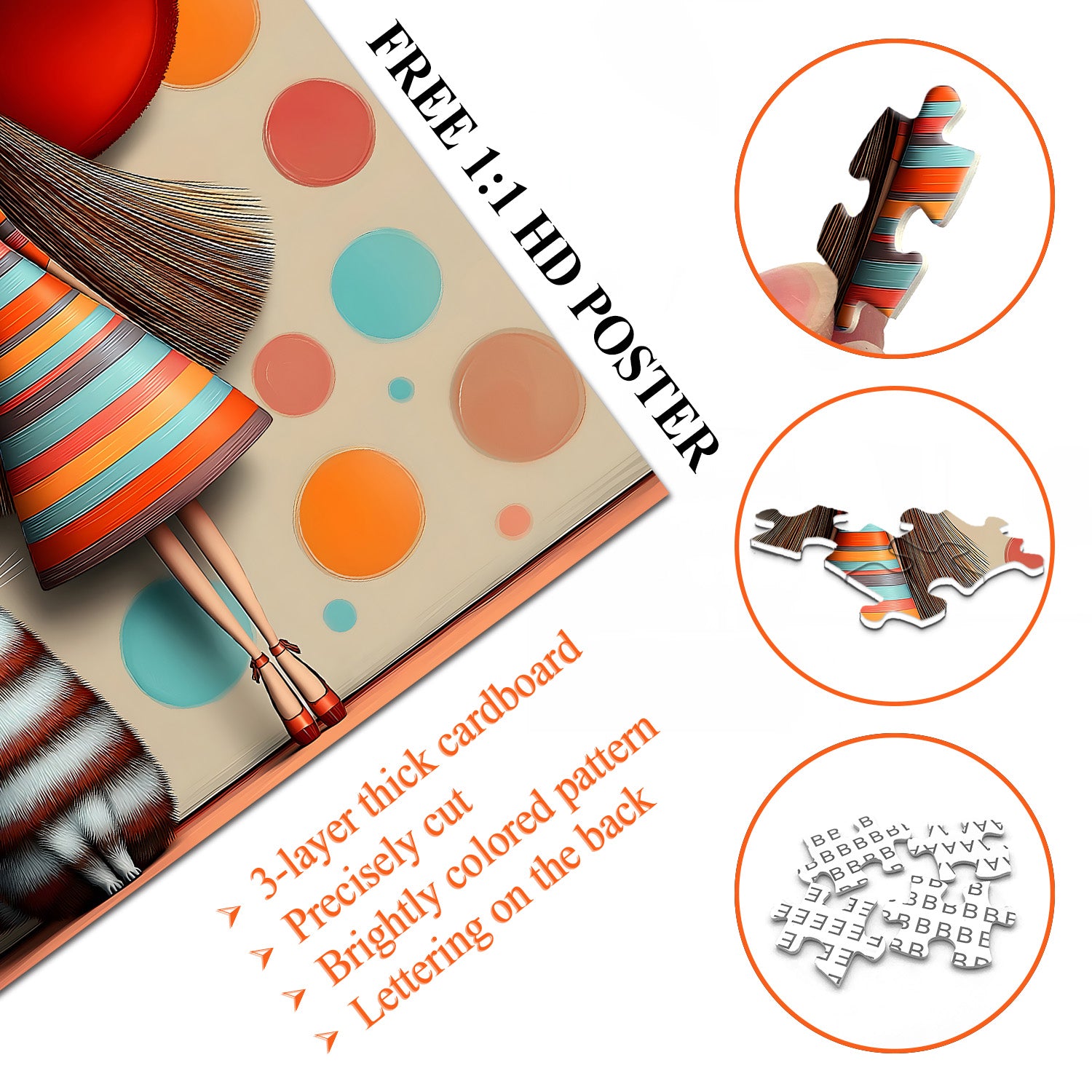 Red Hat Girl Puzzle 1000 Teile