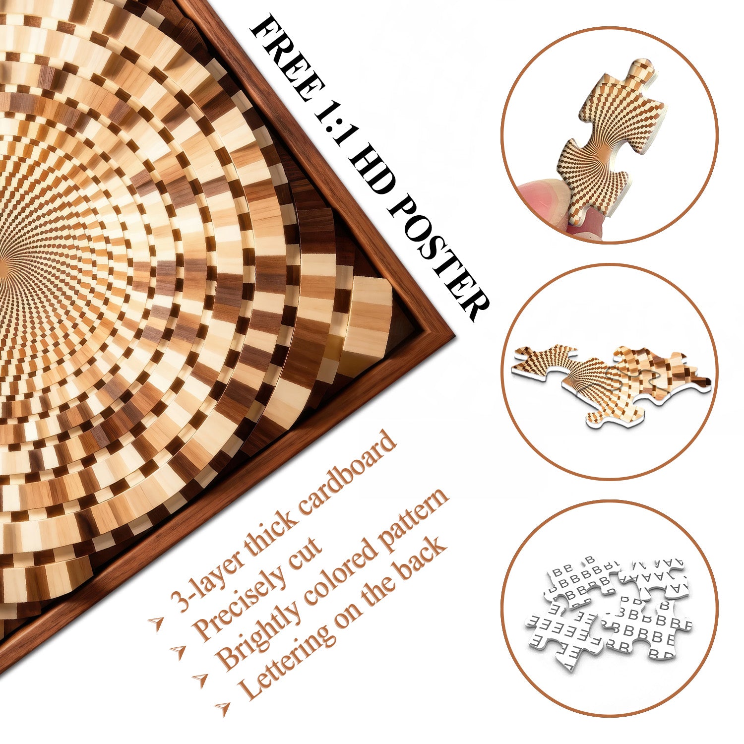 Timber Circle Art Jigsaw Puzzle 1000 Pieces