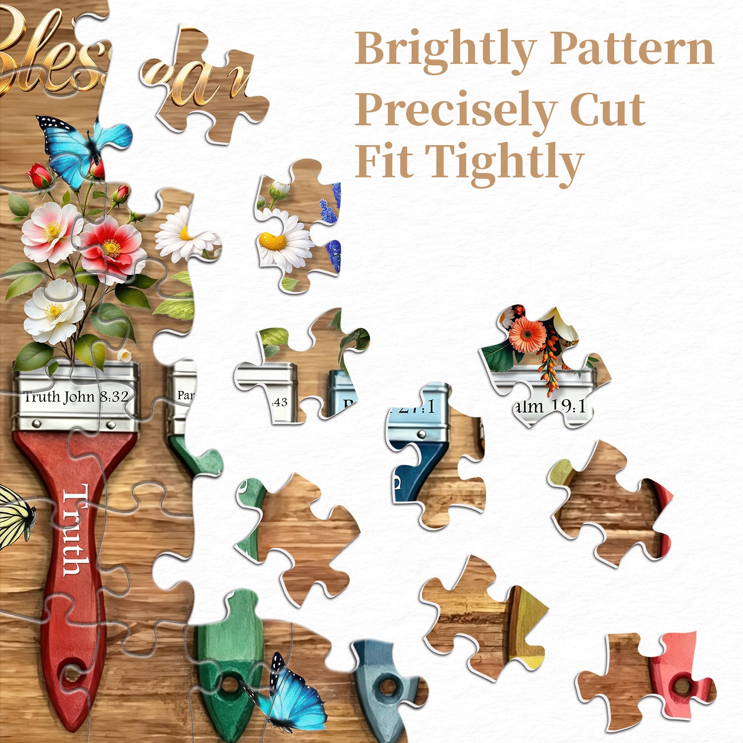 Faith Paint Brushes Puzzle 1000 Teile