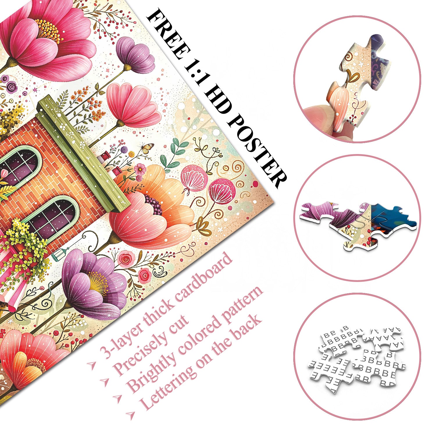 Floral Bliss Jigsaw Puzzle 1000 Pieces