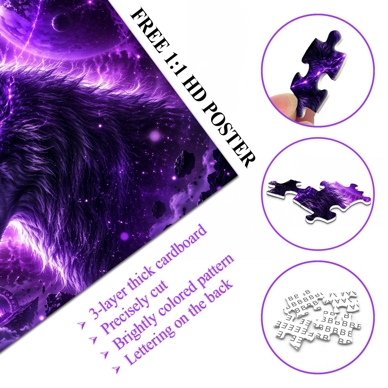 Nebula Wolf Soul Puzzle 1000 Teile