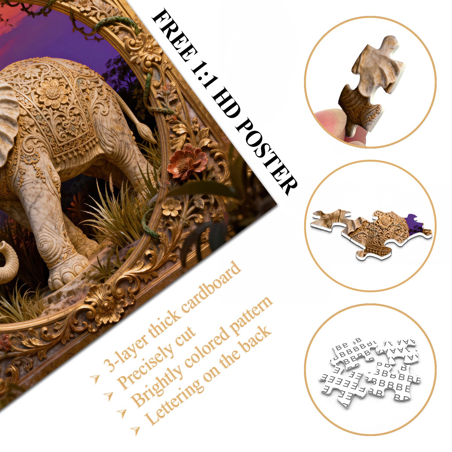 Sunset Serenity Carving Jigsaw Puzzle 1000 Pieces