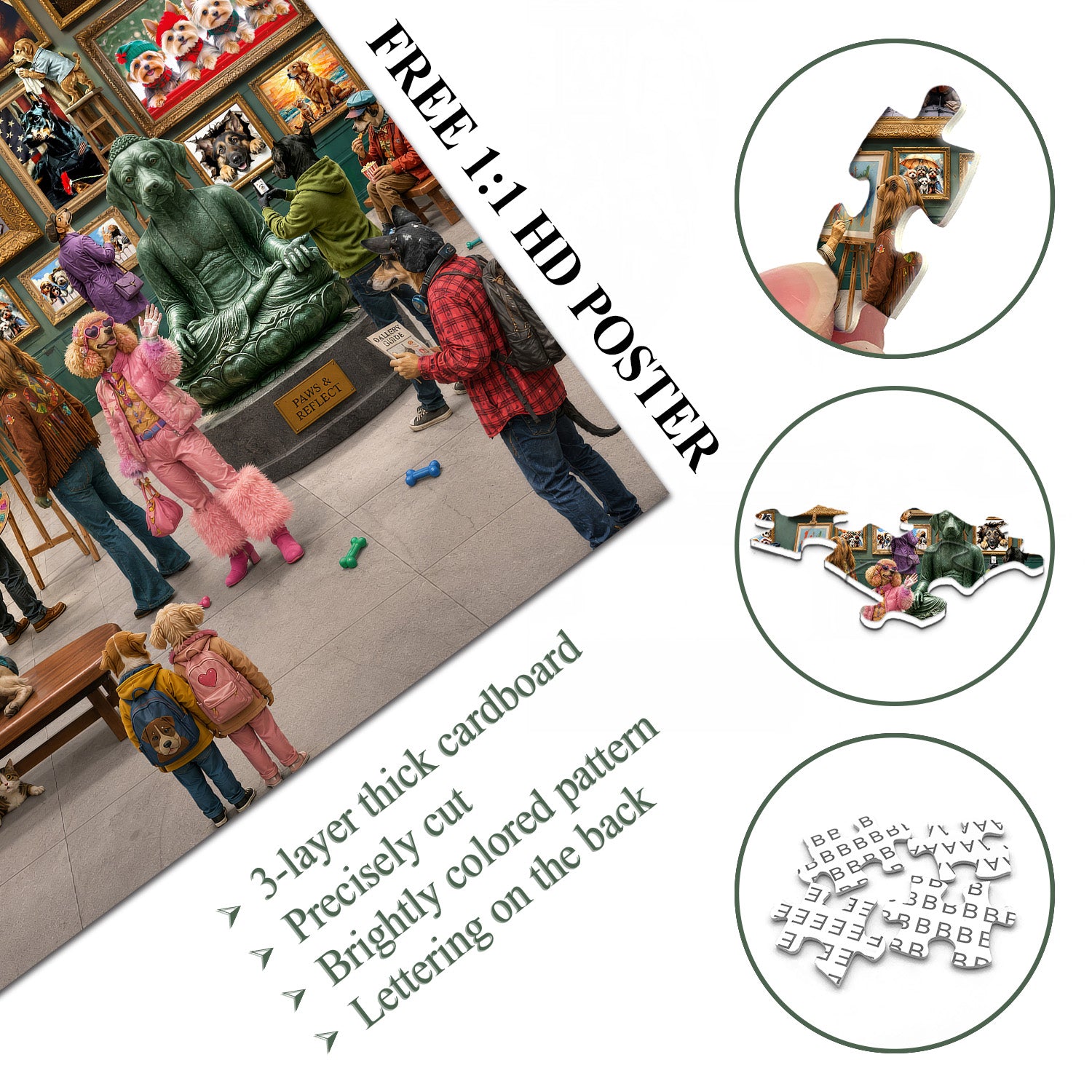 Fur & Fine Art Gallery Puzzle 1000 Teile