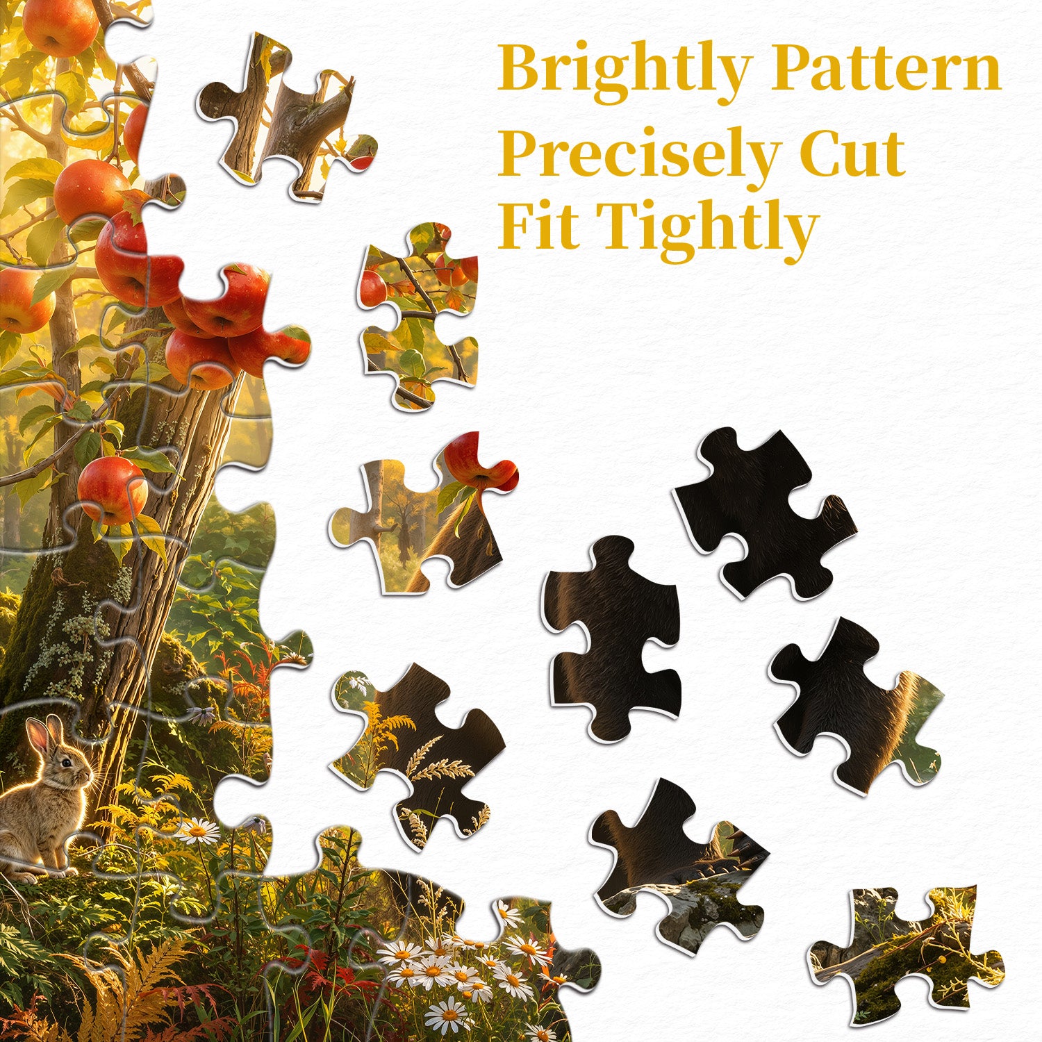 Sunlit Woodland Bear Puzzle 1000 Teile