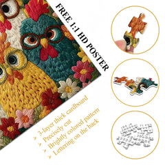 Chic Chickens Jigsaw Puzzle 1000 Pieces