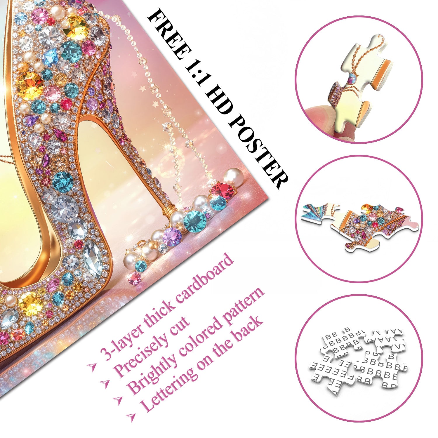 Aurora Butterfly Heel Jigsaw Puzzle 1000 Pieces