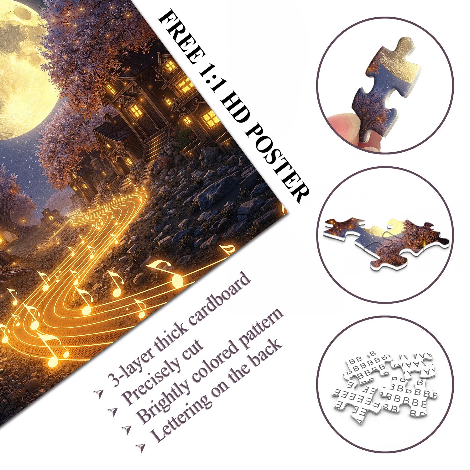 Mondflüsterpfad-Puzzle 1000 Teile