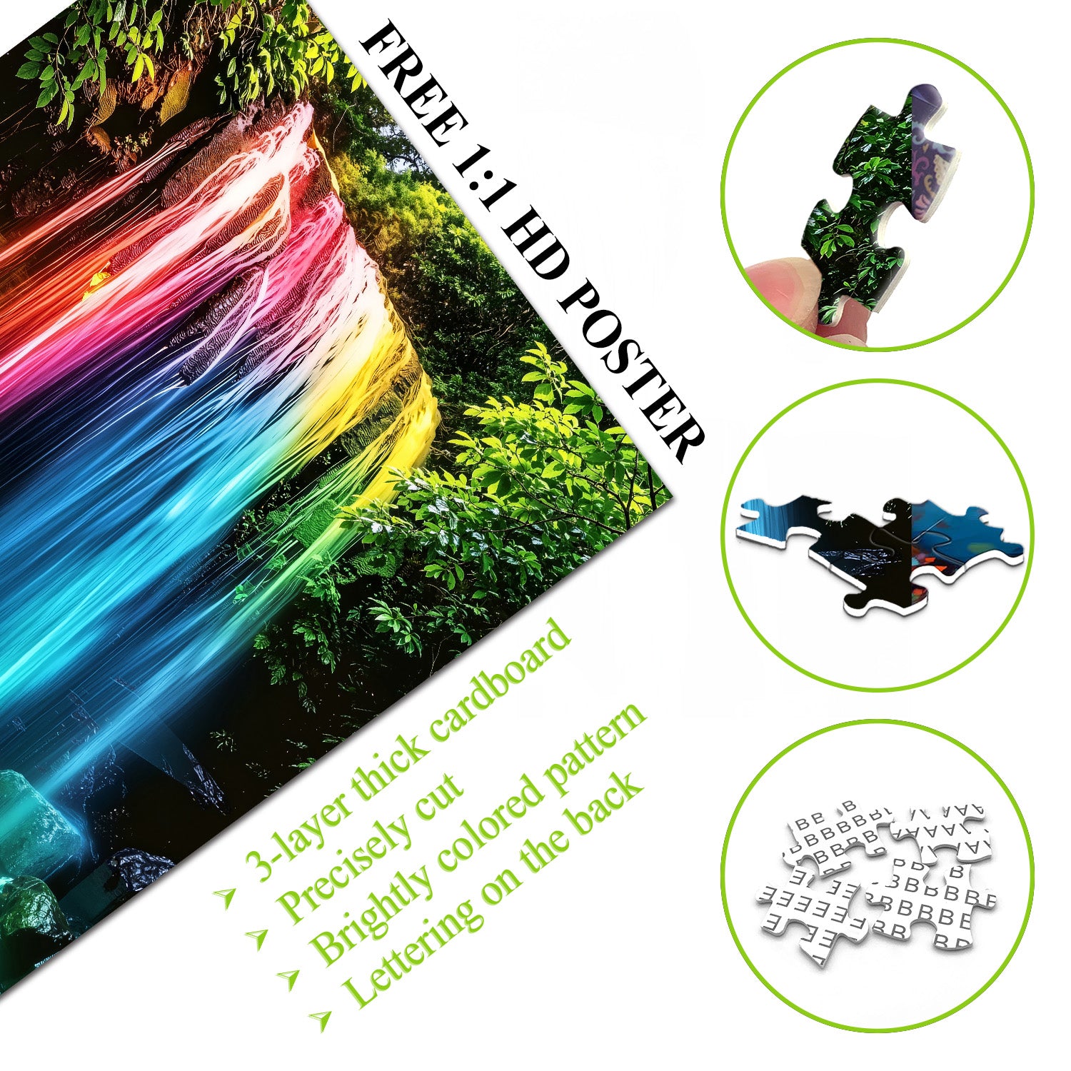 Neon Wildwood Stream Puzzle 1000 Teile