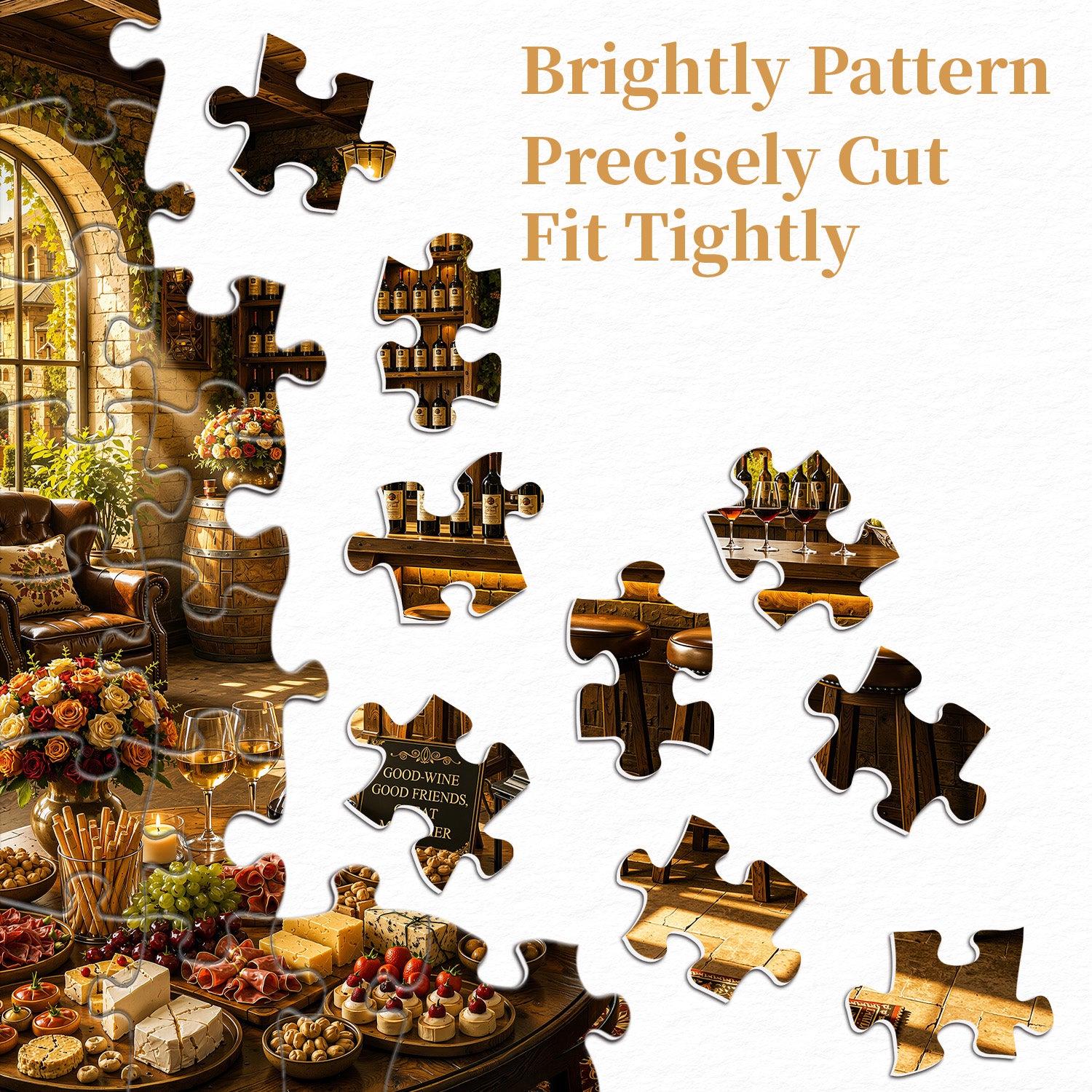 Sunlit Wine Tavern Jigsaw Puzzle 1000 Pieces