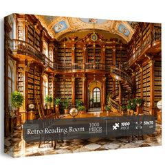 Retro Reading Room Jigsaw Puzzle 1000 Pieces