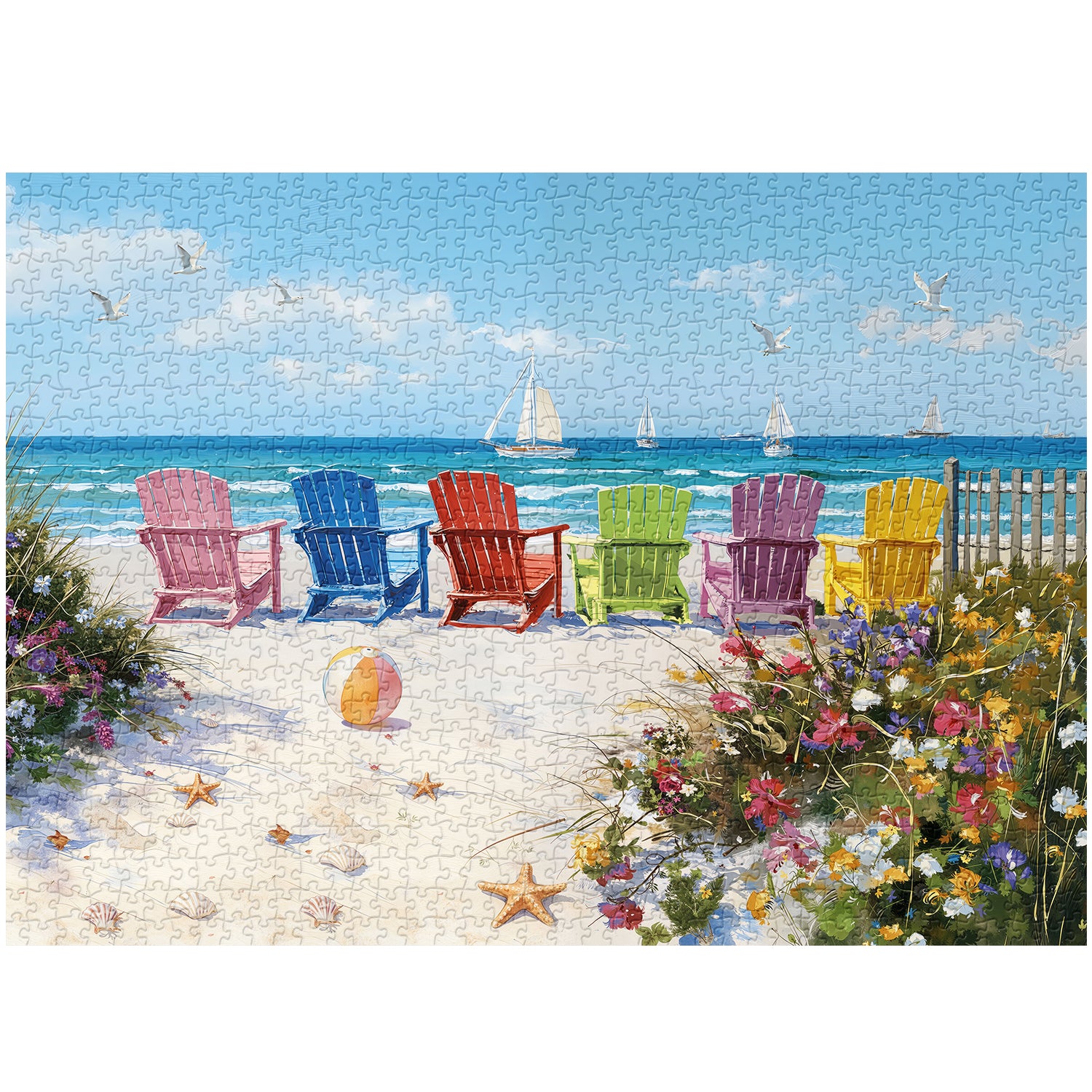Coastal Breeze Jigsaw Puzzle 1000 Pieces