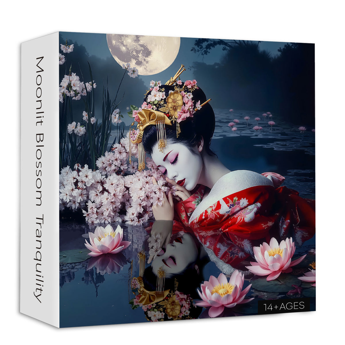 Moonlit Blossom Tranquility Jigsaw Puzzle 1000 Pieces