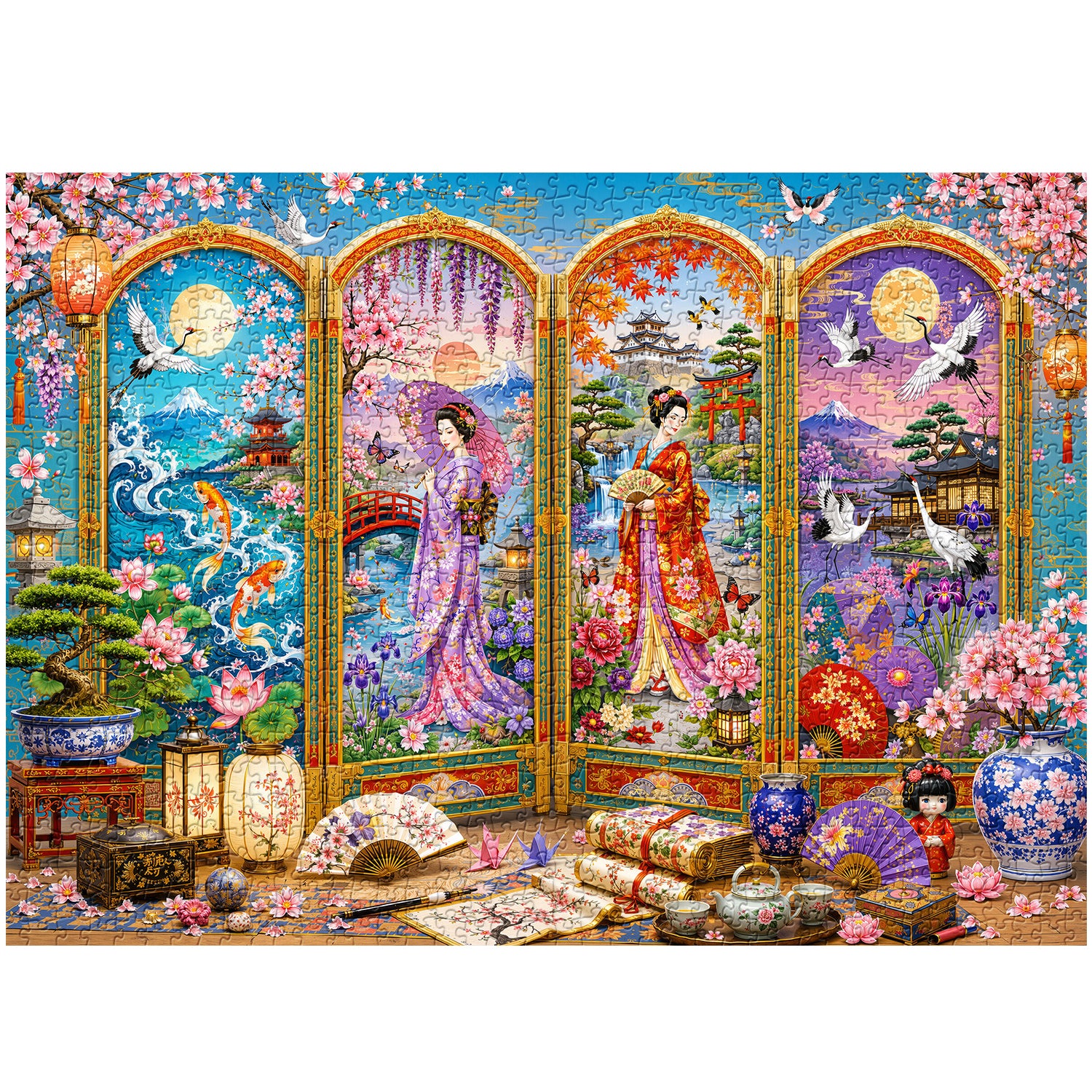 Japanisches Screen-Art-Puzzle 1000 Teile