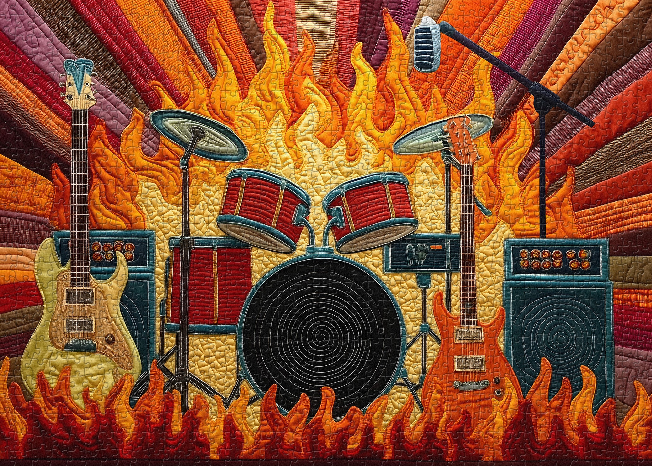 Fiery Stage Jigsaw Puzzle 1000 Pieces