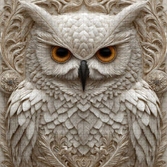 Geschnitztes Eulen-Puzzle 1000 Teile