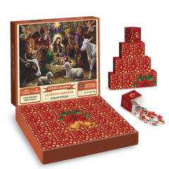 Glorious Manger Advent Calendar Jigsaw Puzzle 1000 Pieces